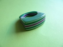 1960's Mod Lucite Ring Size 6 1/4 Vintage Jewelry