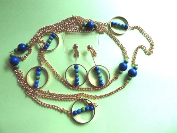 Mod 1960's Necklace Set Never Worn Vintage Jewelry