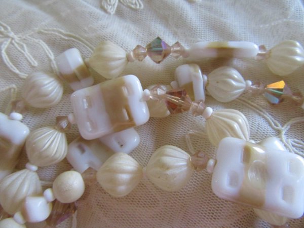 Art Glass Necklace Vintage Jewelry