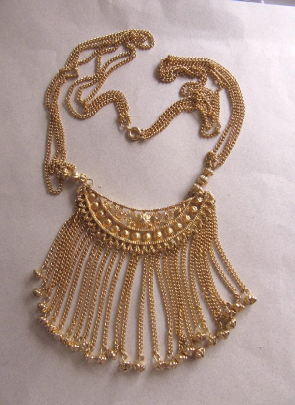 Vintage Fringe Necklace Bohemain 