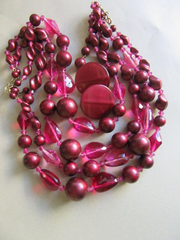 Western Germany Lucite Necklace Vintage Jewelry