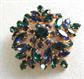 Rhinestone Snowflake Pin Vintage Jewelry