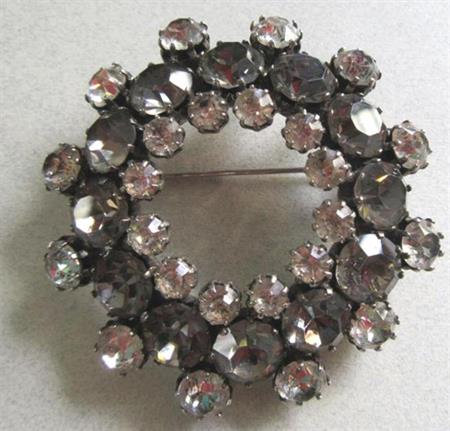 Vintage Kramer of NY Rhinestone Pin Signed Jewelry 