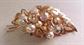 1950's Faux Pearl Rhinestone Pin Vintage  Jewelry 