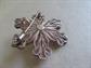 Sterling Spun Silver Snowflake Brooch Genuine Pearl Pin Vintage Fine Jewelry