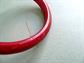 Bakelite Bangle Bracelet Deep Dark Cherry Orange Swirl Vintage Costume Jewelry