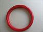 Bakelite Bangle Bracelet Deep Dark Cherry Orange Swirl Vintage Costume Jewelry