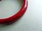 Bakelite Bangle Bracelet Deep Dark Cherry Orange Swirl Vintage Costume Jewelry