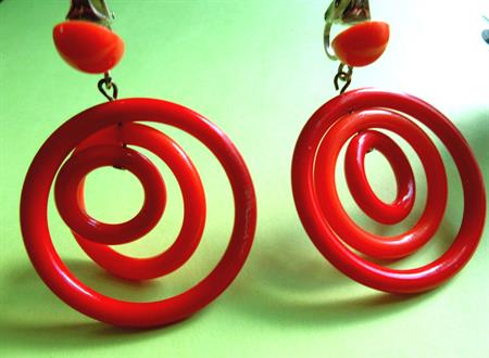 Vintage 1960's Mod Earrings