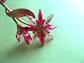 Mod 1960's Pink Lucite Flower Pin Brooch Vintage Costume Jewelry 