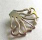 Sterling Silver Gold Wash Pin Pendant Fine Jewelry 