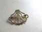 Sterling Silver Gold Wash Pin Pendant Fine Jewelry Gothic 4 Grams