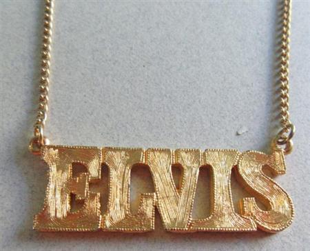 Vintage Elvis Presley Necklace 1977 Music Memorabilia  