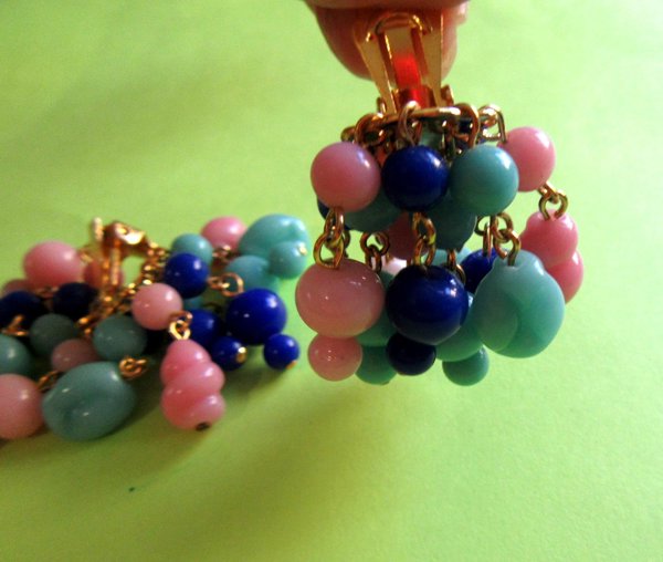 Vintage Glass Cha Cha Earrings Japan Never Worn Vintage Jewelry