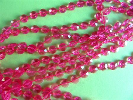 Mod 1960's Pink Long Necklace Vintage Jewelry 