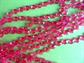 Mod 1960's Hot Pink Long Necklace Beads Vintage Costume Jewelry '60's Accessories Go Go