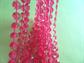 Mod 1960's Hot Pink Long Necklace Beads Vintage Costume Jewelry '60's Accessories Go Go