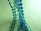 1960's Mod Long Necklace Blue Green  Vintage Costume Jewelry '60's Accessories Go G0