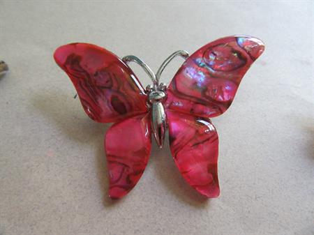 three Vintage Pins Lot Butterfly Dragonfly Bee 