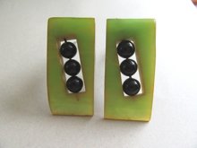 Vintage Bakelite Dress Clip Set 