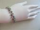 Butterfly Bracelet Glass Gemstones ? Sterling Silver Clasp Butterflies Fine Jewelry Smaller Wrist 7 1/4