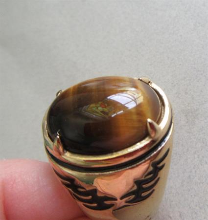 Men's Tiger Eye Tribal Ring 