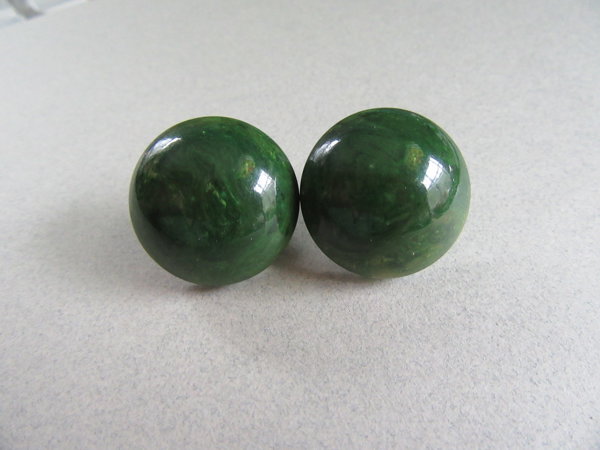 Bakelite Green Earrings Vintage Jewelry