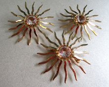 Vintage Mid Century Sarah Coventry Rhinestone Set 