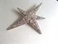 1980's Giant Rhinestone Star Pin Brooch Vintage Costume Jewelry Superstar Astrology Constellation