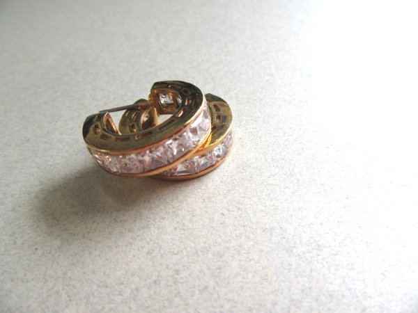 Sterling Silver Crystal Hoop Earrings Fine Jewelry