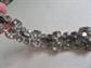 Smokey Rhinestone Bracelet Needs Part of Clasp Replaced Vintage Costume Jewelry