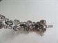 Smokey Rhinestone Bracelet Needs Part of Clasp Replaced Vintage Costume Jewelry