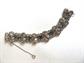 Smokey Rhinestone Bracelet Needs Part of Clasp Replaced Vintage Costume Jewelry