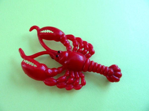 Vintage Red Lobster Pin Hong Kong  Never Worn