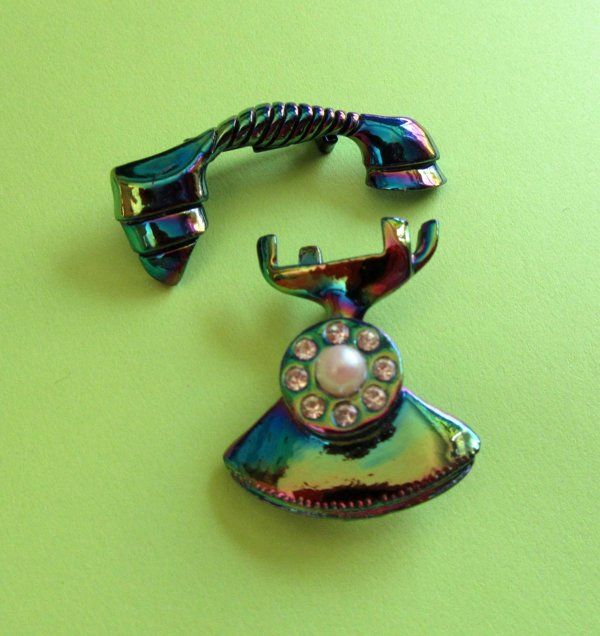 1950's IPhone Scatter Pin Set Vintage Jewelry 