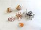 Vintage Bug Pin and Tac Lot Spider Bee Ladybug Costume Jewelry Figural