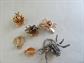 Vintage Bug Pin and Tac Lot Spider Bee Ladybug Costume Jewelry Figural