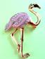 Rhinestone Pink Flamingo Pin Never Worn