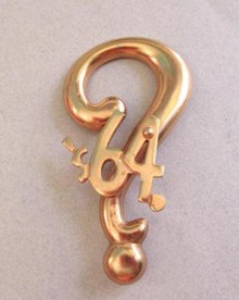 1950's 64 Dollar Question Pin TV Memorabilia Vintage Jewelry