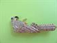 Rhinestone Parrot Pin Tropical Bird Old Store Stock Unworn Costume Jewelry Figural