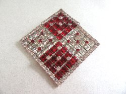 Hobe Signed Rhinestone Pin Vintage Jewelry