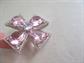 Brilliant Pink Rhinestone Maltese Cross   Costume Jewelry Regal  Renaissance Fair 