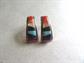 Sterling Silver Earrings Multi Gemstone Rainbow Inlay Pierced Signed DNT Fine Jewelry