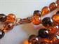 Double Strand Lucite Long Necklace Tortoise Beads 1960's Costume Jewelry '60's Accessories