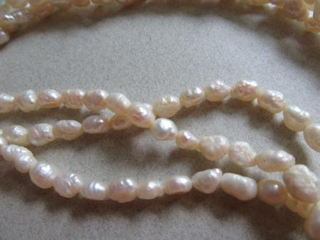 Genuine Fresh Water Rice Pearls Necklace  Fine Jewelry