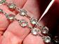 Art Deco Crystal Platinon Necklace Germany Signed Costume Jewelry Open Back Stones Wedding Accesories