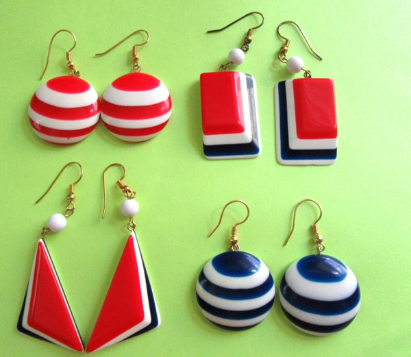 Vintage Lucite Earrings Never Worn Your Choice 