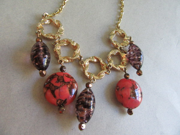 Vintage Venetian Glass Necklace Destash 