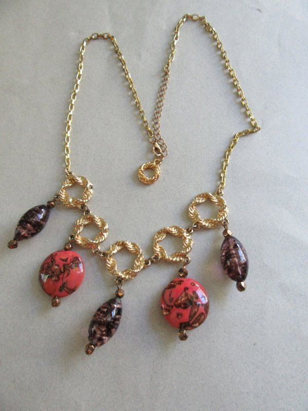 Vintage Venetian Glass Necklace Destash 