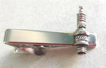 Vintage AC Delco Spark Plug Tie Clip 1950's Mens Jewelry